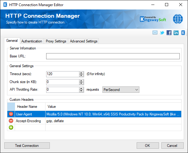 SSIS HTTP Connection Manager